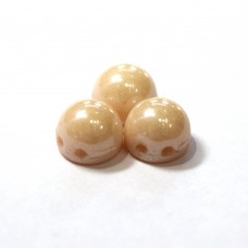 7mm Cabochon Luster Opaque Champagne